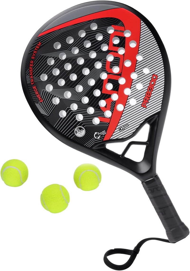ianoni Padel Racket Carbon Fiber Surface with EVA Memory Flex Foam Core Padel Tennis Racquets Paddle Tennis Racket - Image 2